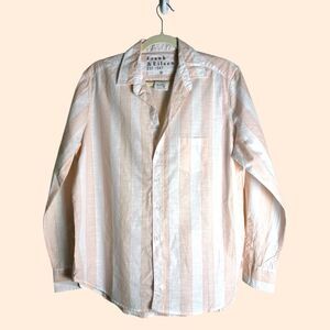 Frank Eileen Relaxed Button Up Shirt Stripe